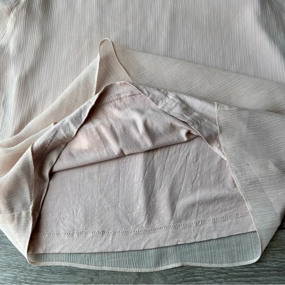 Vince Camuto RUFFLE  SLEEVE LUREX STRIPE TOP - Picture 8 of 12